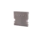 Endcaps H-AU-02-15, 21 mm, 2 items, grey