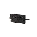 Endcaps H-ET-01-15, 30 mm, 2 items, black