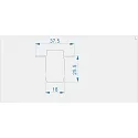 Endkappe H-ET-03-10 Set 2 Stk., weiß