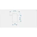 Endkappe H-ET-03-10 Set 2 Stk., grau