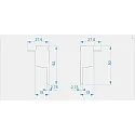 Endkappe H-EL-03-10 Set 2 Stk., weiß