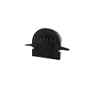 Endcaps R-ET-01-10, 25 mm, 2 items, black
