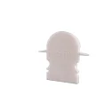 Endcaps R-ET-02-10, 25 mm, 2 items, white