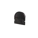 Endkappe R-AU-01-08, 14 mm, 2 Stück, schwarz