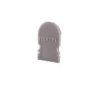 Endcaps R-AU-02-08, 14 mm, 2 items, grey