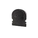 Endcaps R-AU-02-15, 21 mm, 2 items, black