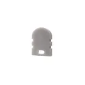 Accessories for LED Profil R-AU-02-05 - endcaps, 2 items, grey