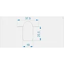 Endkappe R-ET-03-10 Set 2 Stk., weiß