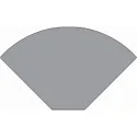 End cap R-AV-05-25 set 2 pcs., silver