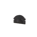 Endkappe L-AU-01-10, 16 mm, 2 Stück, schwarz