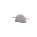 Endcaps L-ET-01-10, 25 mm, 2 items, grey