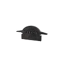 Endcaps L-ET-01-10, 25 mm, 2 items, black