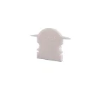 Endcaps L-ET-02-10, 25 mm, 2 items, white