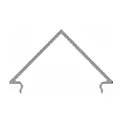 Cover E-05-15, BxH: 46,1x24,8mm, white satined, 200cm