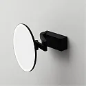 Decor Walther LED Wandkosmetikspiegel VISION R, 5-fache Vergrößerung, 12W, 3000-5000K, 588lm, CRI>95, IP44, schwarz/matt