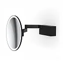 Decor Walther LED Wandkosmetikspiegel VISION R, 5-fache Vergrößerung, 12W, 3000-5000K, 588lm, CRI>95, IP44, schwarz/matt