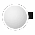 Decor Walther LED Wandkosmetikspiegel VISION R, 5-fache Vergrößerung, 12W, 3000-5000K, 588lm, CRI>95, IP44, schwarz/matt