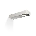 LED Wall luminaire FLAT 2 LED, 7W, 3000K, 370lm, IP44, nickel satin