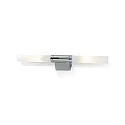 Decor Walther Wandleuchte / Spiegelleuchte LINE 20, 39cm, 2x G9, IP20, Chrom / Glas satiniert