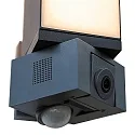 Lutec outdoor wall luminaire CUBA with motion detector, with camera, app control IP44, anthracite dimmable