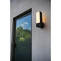 Lutec outdoor wall luminaire CUBA with motion detector, with camera, app control IP44, anthracite dimmable