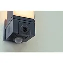 Lutec outdoor wall luminaire CUBA with motion detector, with camera, app control IP44, anthracite dimmable