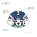 Elobra Rondell FUSSBALL-ARENA, 3x E14, grün