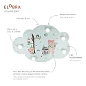 Elobra LED Bildwolke LITTLE INDIANS, 5x E14, 40 LEDs, mint