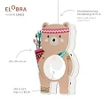 Elobra Pendelleuchte LITTLE INDIANS BÄR BJØRN, E27, braun