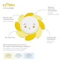 Elobra LED Sonne SIRI STARLIGHT SMILE BLÜTENTRÄUME, 14W, 3000-5000K, gelb