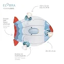 Elobra Rondell LUFTSCHIFF TECHNIKWELT, 3x GU10, blau/rot