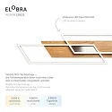 Elobra Ceiling luminaire PANAMA XL, 2x 20W, 2200lm, oak natural