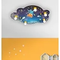 Elobra LED Picture cloud LITTLE ASTRONAUTS SPACE MISSION, 5x E14, 40 LED, blue