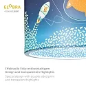 Elobra Hängeleuchte LITTLE ASTRONAUTS SPACE MISSION 25/40, E27, blau