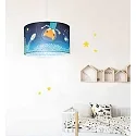 Elobra Hängeleuchte LITTLE ASTRONAUTS SPACE MISSION 25/40, E27, blau