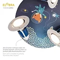 Elobra Rondell LITTLE ASTRONAUTS SPACE MISSION, 3x E14, blue