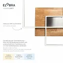 Elobra Deckenleuchte PANAMA L, 2x 20W, 2200lm, Eiche natur