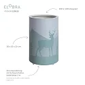 Elobra LED Tischleuchte SCANDI WALD 25/15, 3W, mintgrün