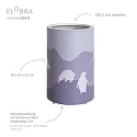 Elobra LED Tischleuchte SCANDI WALD 25/15, 3W, mintgrün