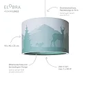 Elobra Pendant luminaire SCANDI SAVANNE 25/40, E27, orange