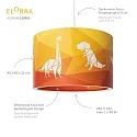 Elobra Hängeleuchte DINOS 25/40, E27, grün