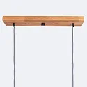 Elobra pendant luminaire CUBA 2 E14, oak natural