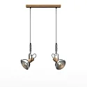 Elobra pendant luminaire CUBA 2 E14, oak natural
