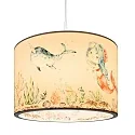 hanging luminaire MEERJUNGFRAU E27, multicolour