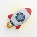 Elobra wall luminaire RAKETE, grey, red