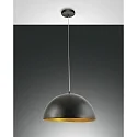 Pendelleuchte DINGLE, Ø 40cm, E27, schwarz/Gold