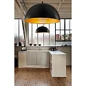 Fabas Luce Pendelleuchte DINGLE, Ø 40cm, E27, schwarz/Gold