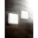 Fabas Luce Außendeckenleuchte OBAN, IP65, E27, weiß, 30 x 30cm