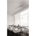 Fabas Luce Fabas Luce DUNK LED Pendant luminaire, brushed aluminum, 5 flames