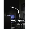 LED Schreibtisch-Leuchte WASP, mit USB-Ladeausgang + Touch-Dimmer, 12W 3000/4000/5000K (CCT) 630lm, neigbar, aluminium